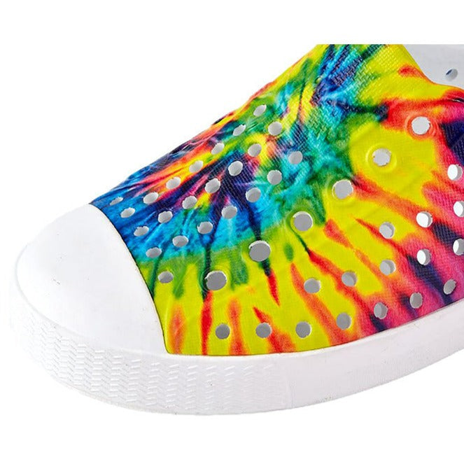 Native Jefferson Shell White / Neon Multi Tie Dye | The Elly Store
