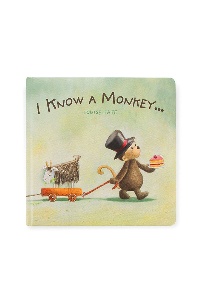 Jellycat 'I Know A Monkey' Book Cover | Buy Jellycat Books online for Early Reader at The Elly Store Singapore