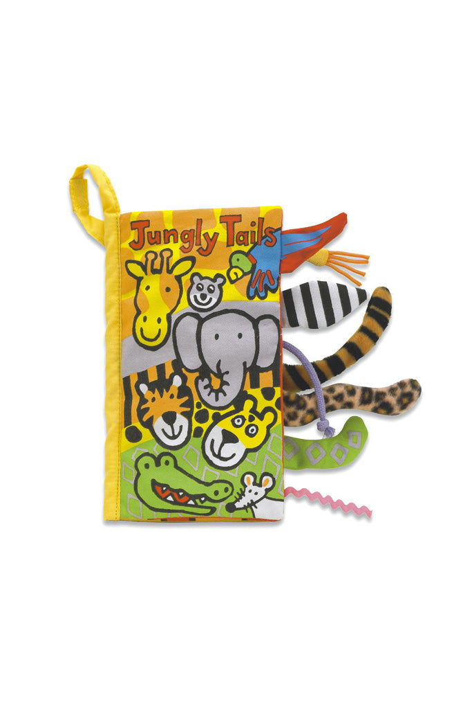 Jellycat 'Jungly Tails' Soft Book Cover | Buy Jellycat Books for baby & early readers at The Elly Store Singapore