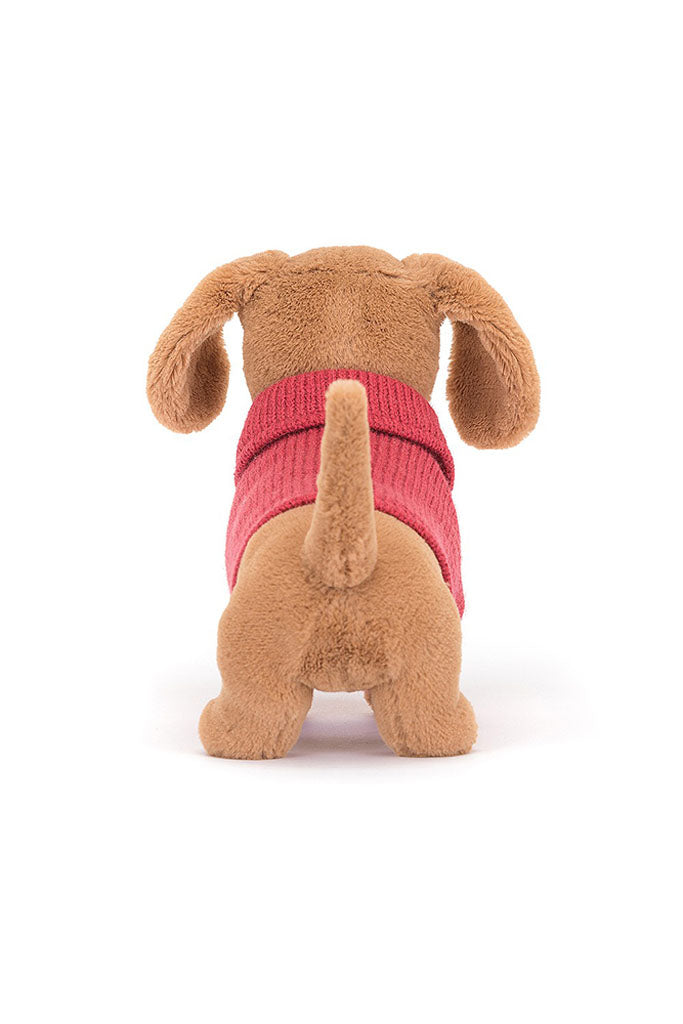 Jellycat Sweater Sausage Dog Pink | Plush Toys | The Elly Store Singapore