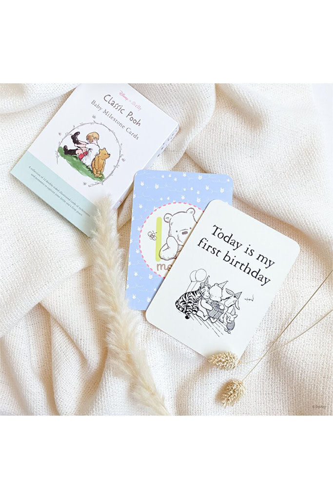 Milestone Cards - Classic Pooh | Disney x elly Newborn Baby Gifts | The Elly Store Singapore