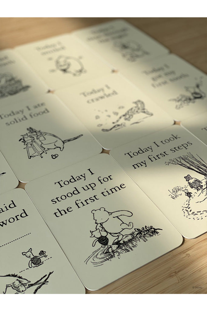 Milestone Cards - Classic Pooh | Disney x elly Newborn Baby Gifts | The Elly Store Singapore