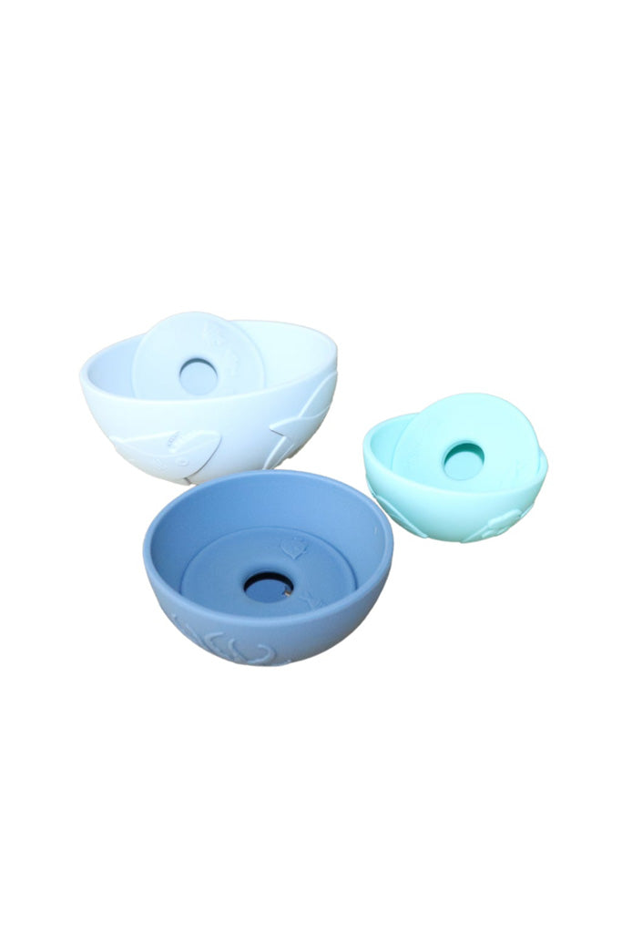 Jellystone Designs - Ocean Stacking Cups Blue Grey | The Elly Store