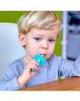 Palm Grasp Toddler Training Toothbrush - Blue by Marcus & Marcus | Bathtime | The Elly Store Singapore
