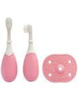 Palm Grasp Toddler Training Toothbrush - Pink by Marcus & Marcus | Bathtime | The Elly Store Singapore
