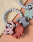 Silicone Green Elephant Teething Ring