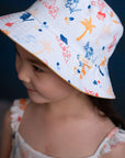 Kids Reversible Bucket Hat - Cream Summertime | Accessories | The Elly Store Singapore