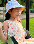 Kids Reversible Bucket Hat - Cream Summertime | Accessories | The Elly Store Singapore