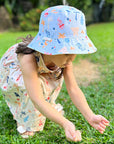 Kids Reversible Bucket Hat - Cream Summertime | Accessories | The Elly Store Singapore