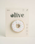 White Donut Teething Toy