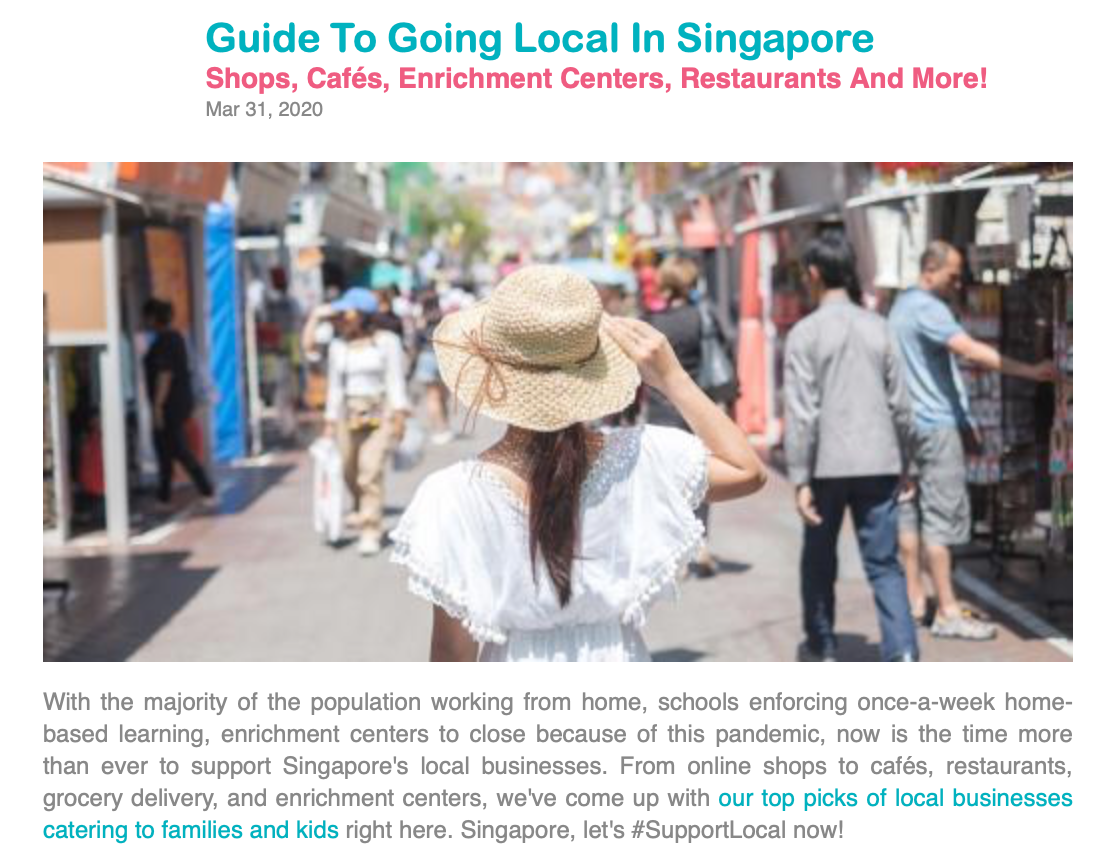 Little Steps Asia - Guide To Going Local in Singapore