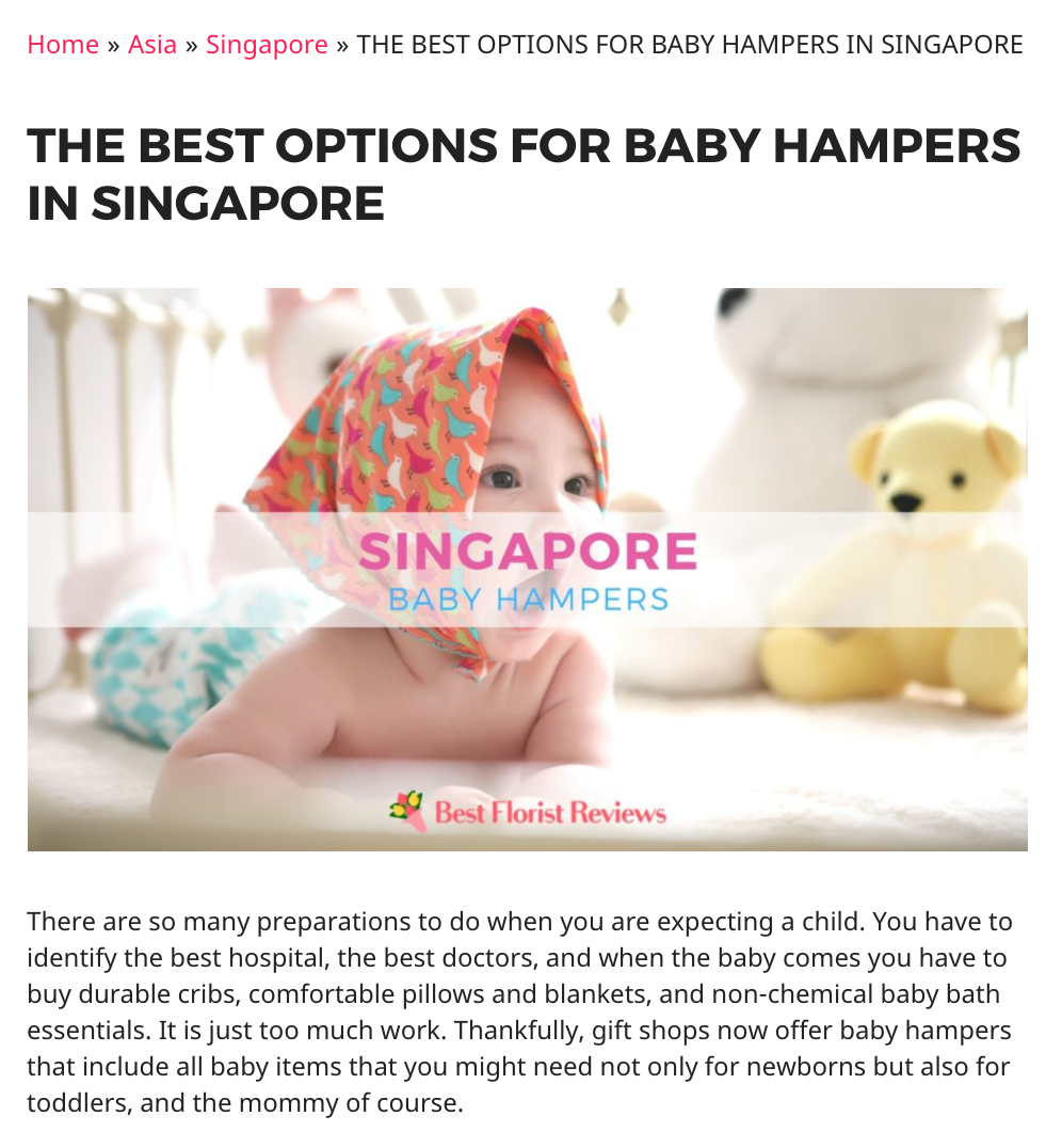 The Best Options for Baby Hampers in Singapore