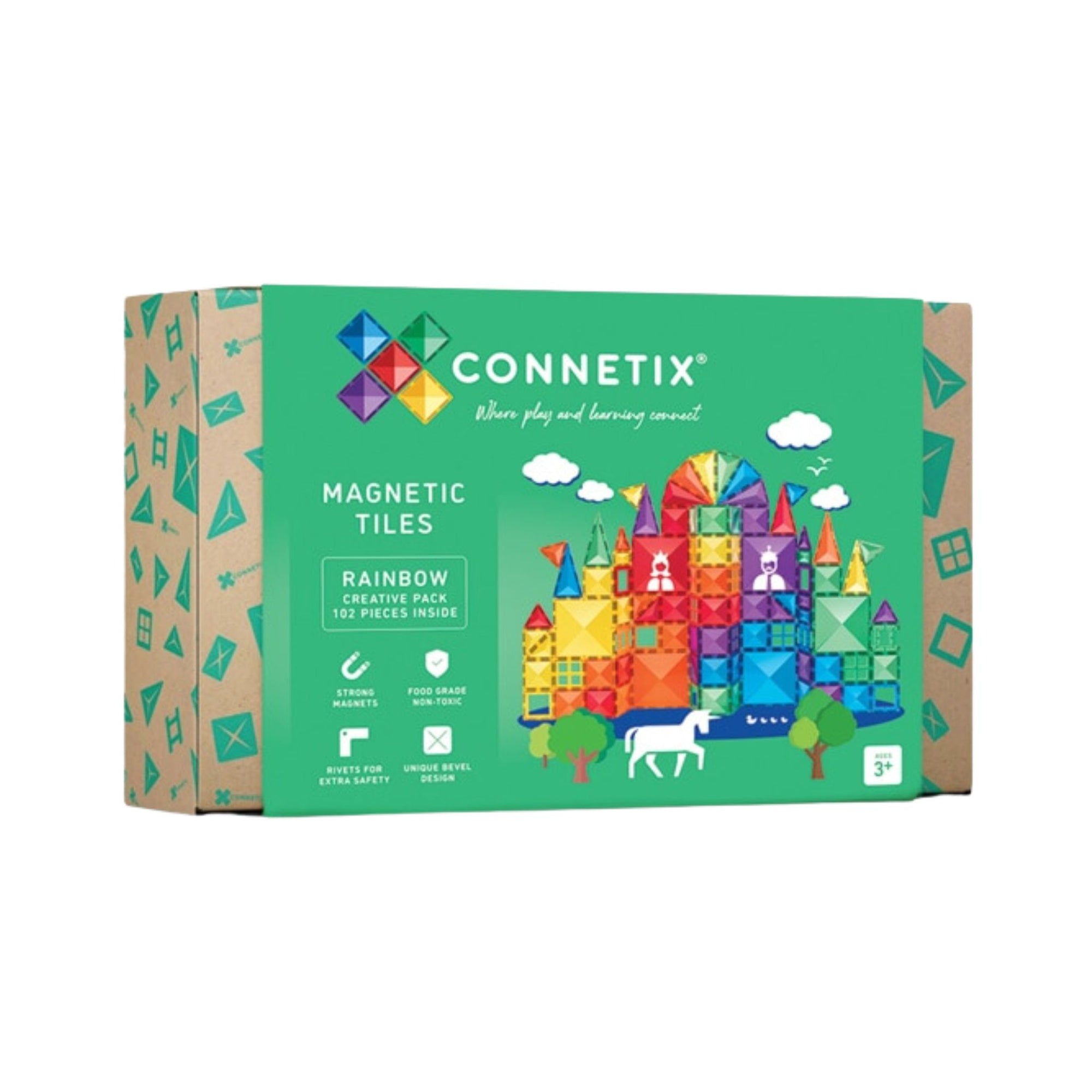 Connetix 102 Piece Rainbow Creative Pack