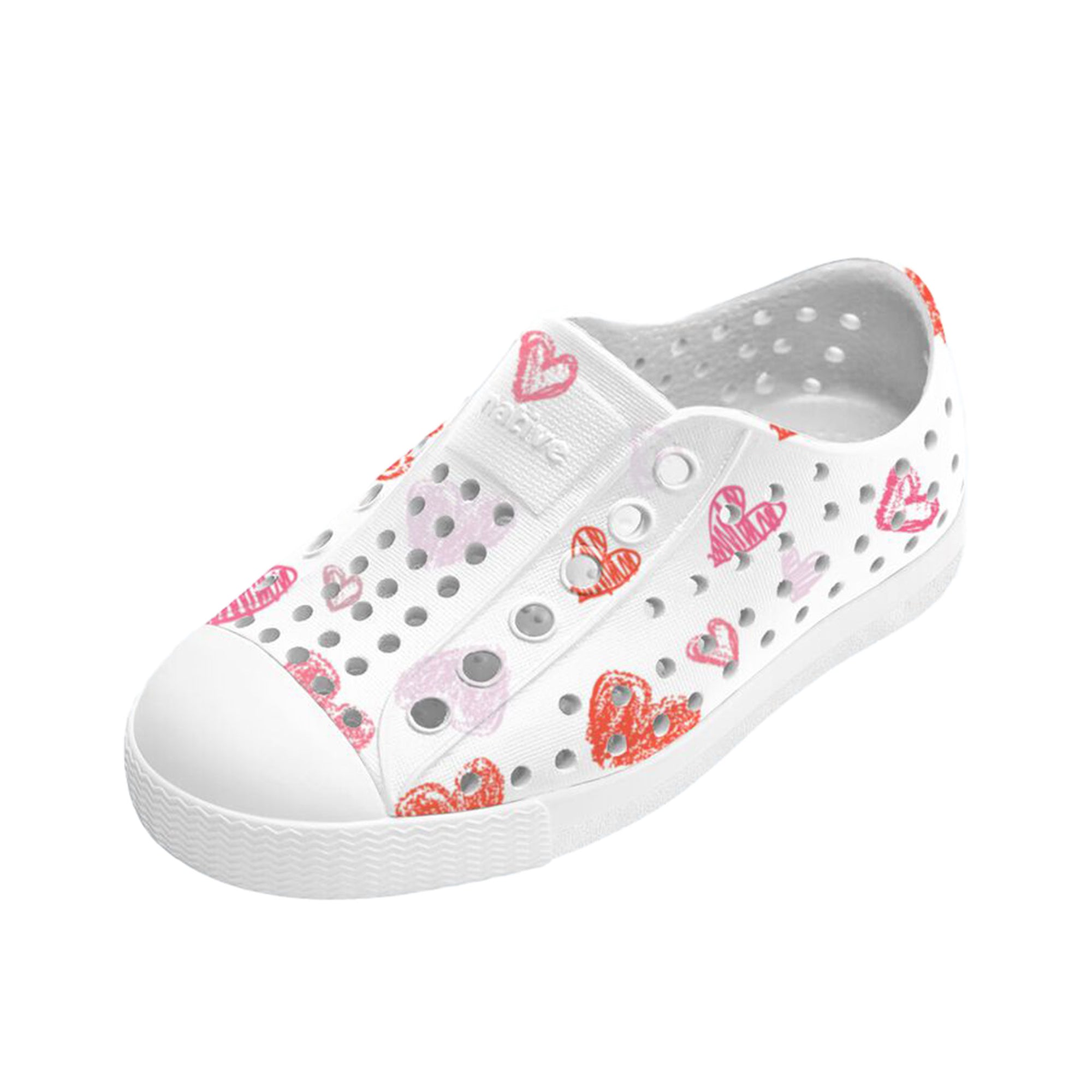 Jefferson Print Child Shell White / Shell White / Heart Graffiti