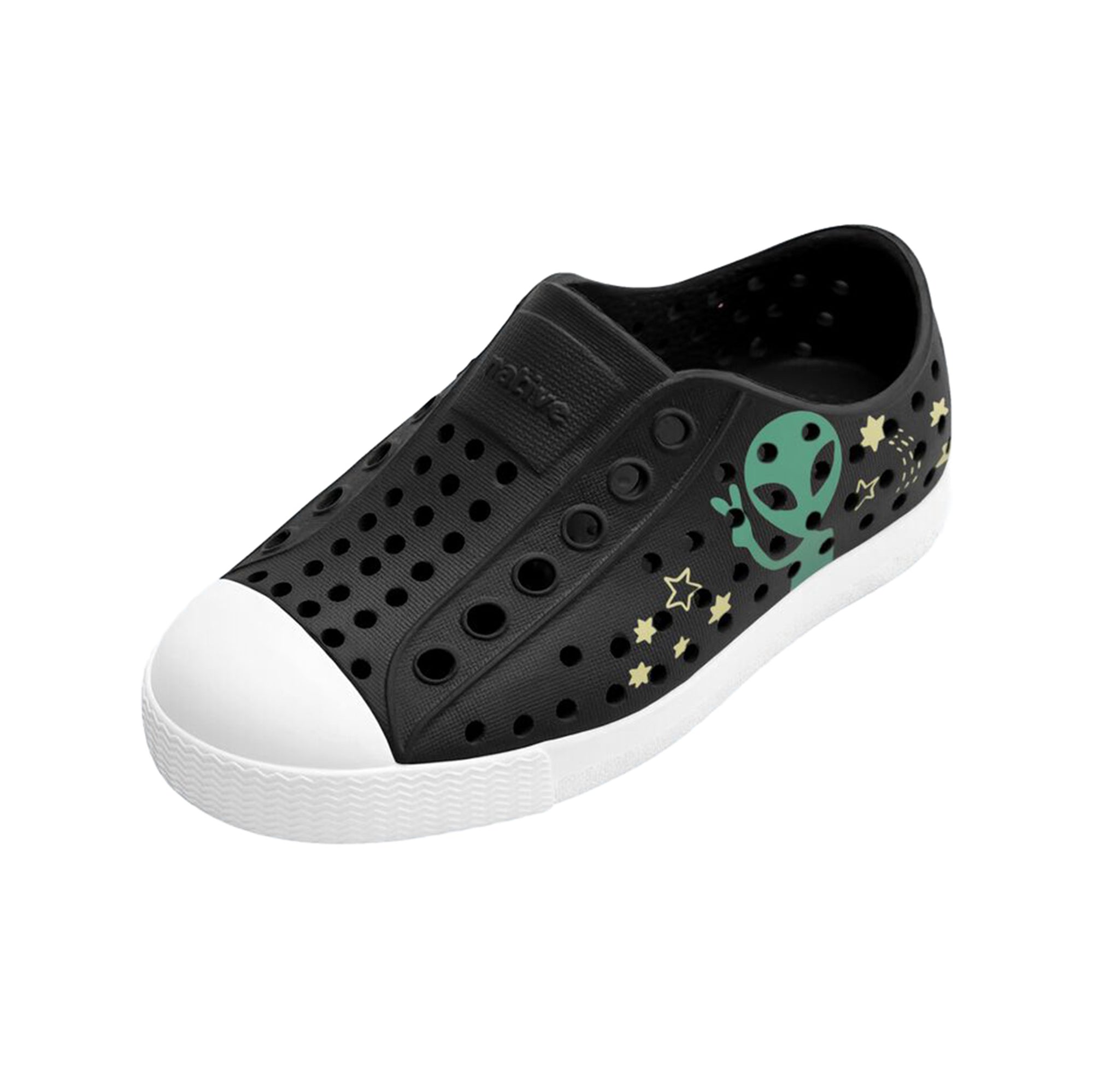 Jefferson Print Child Jiffy Black / Shell White / Peace Alien Block