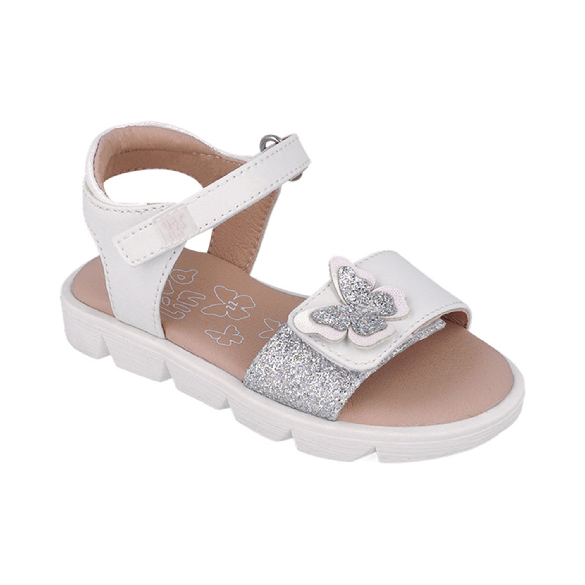White Mariposa Sandals (Butterflies)