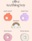 Olive Teething Toy | Turquoise Gift Set