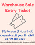 Warehouse Sale - 23-24 Oct 2025 (Closed Door Event)