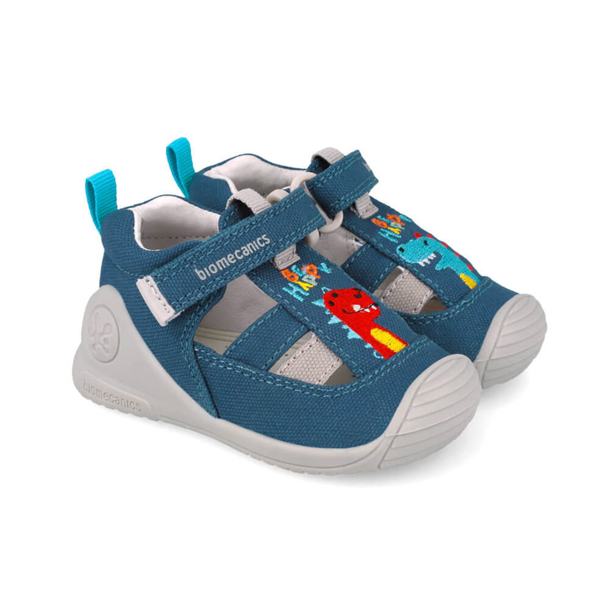 Biogateo Blue Canvas Sandals - Be Happy Dino