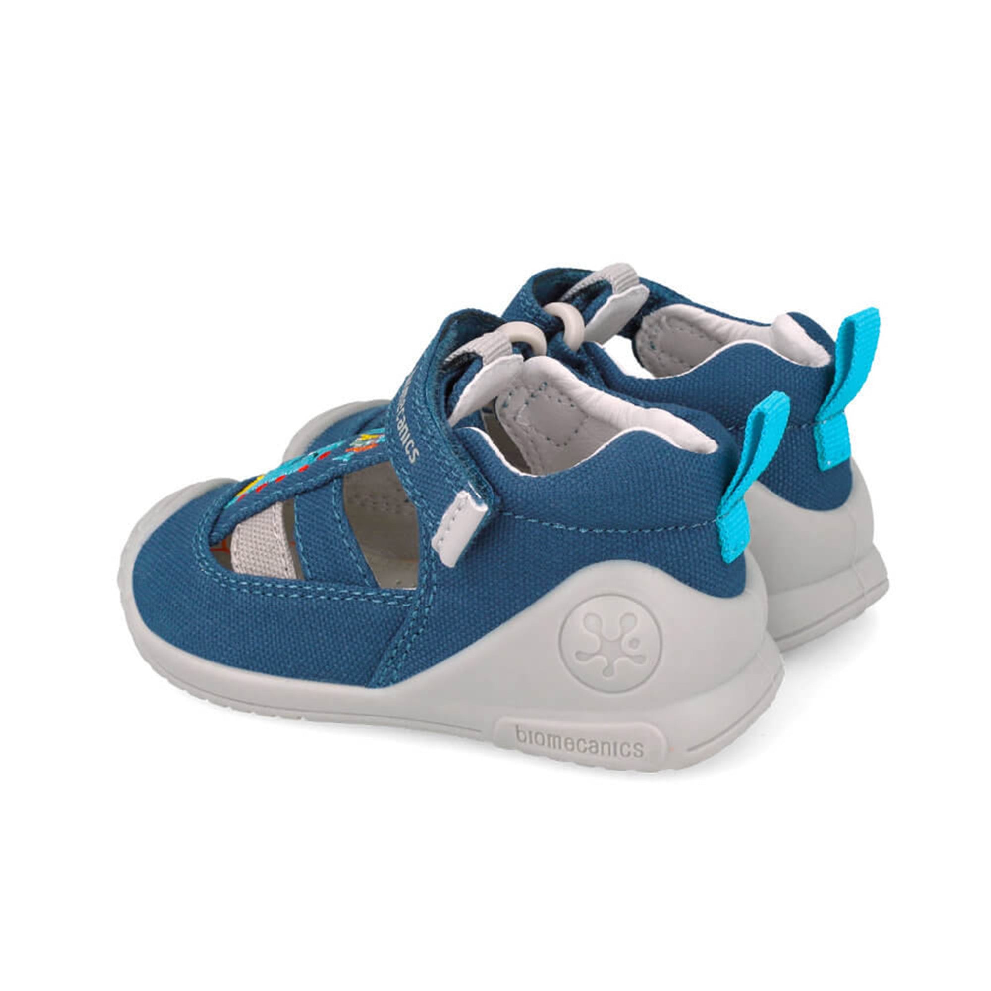 Biogateo Blue Canvas Sandals - Be Happy Dino