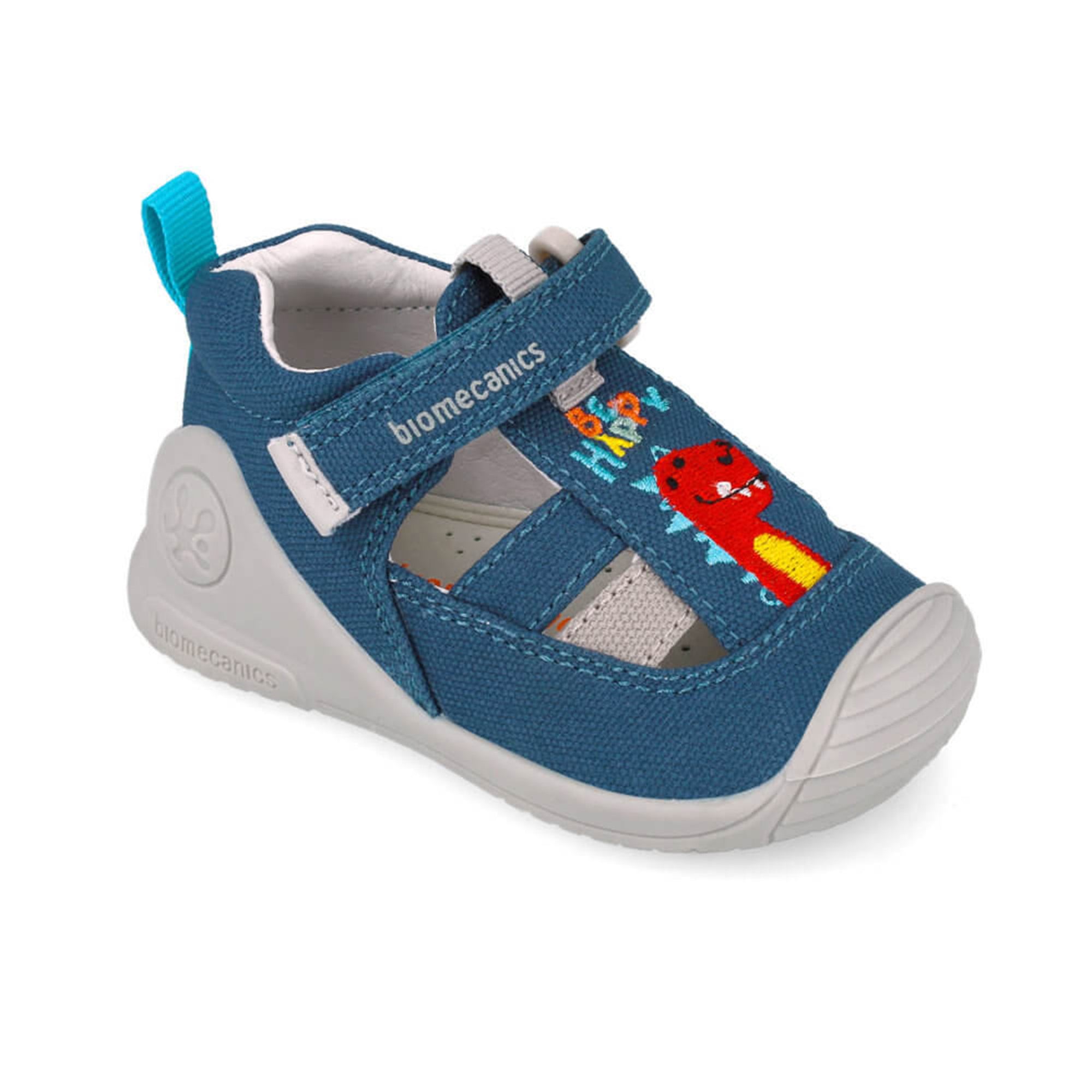 Biogateo Blue Canvas Sandals - Be Happy Dino