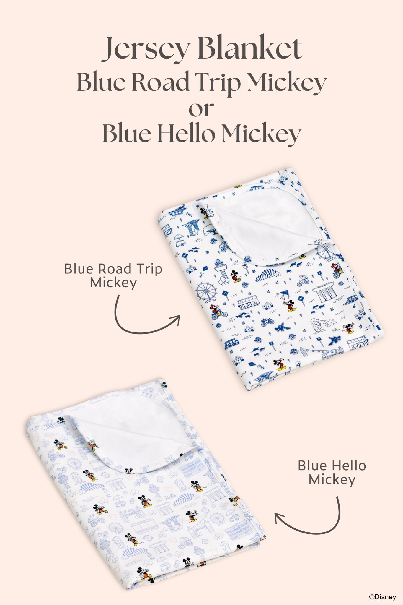 Mickey Jersey Blanket | Personalisable Gift Set