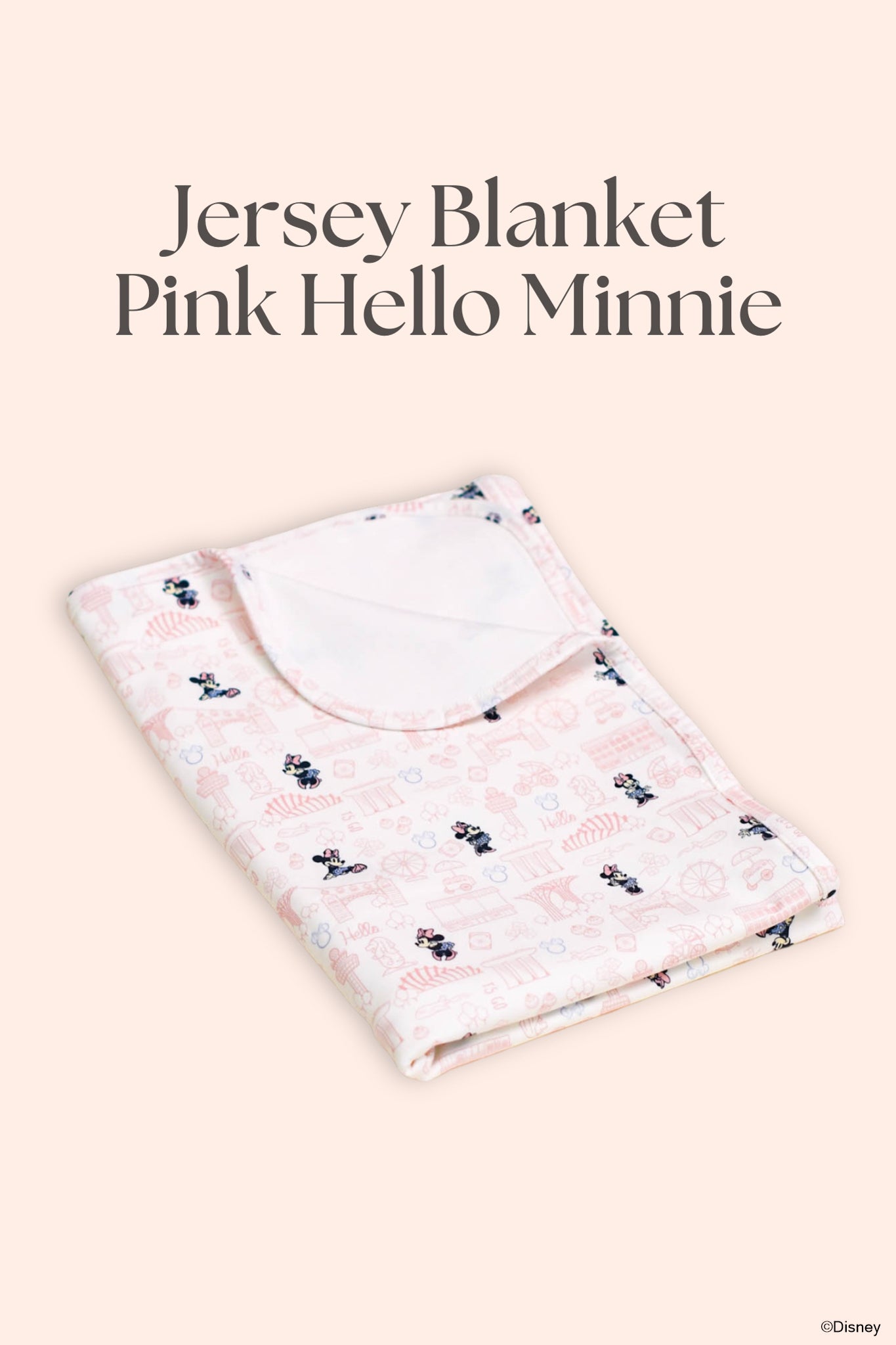 Minnie Jersey Blanket | Personalisable Gift Set
