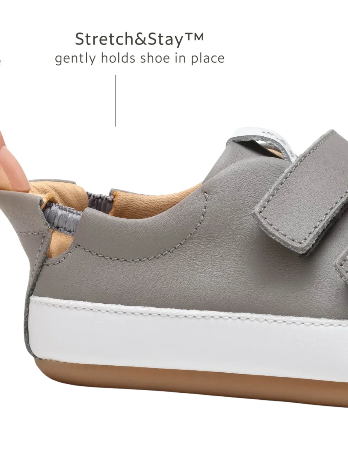 Bossy Sneakers - Aluminium / White (Baby)