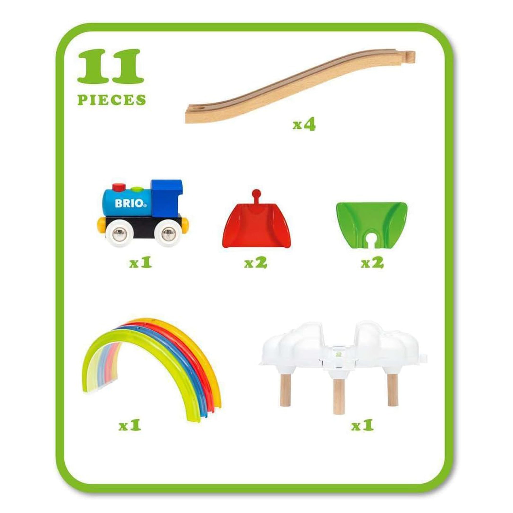 BRIO - My First Railway Light Up Rainbow Set