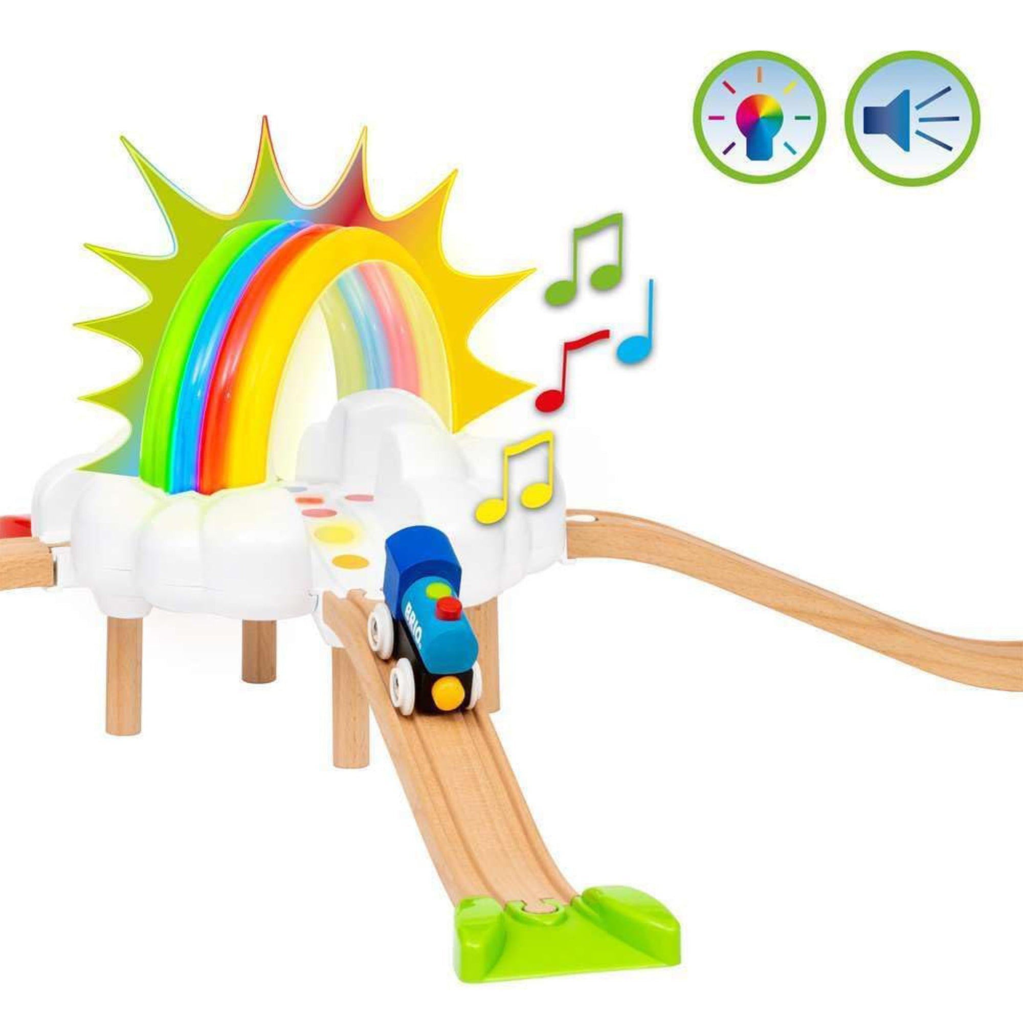 BRIO - My First Railway Light Up Rainbow Set