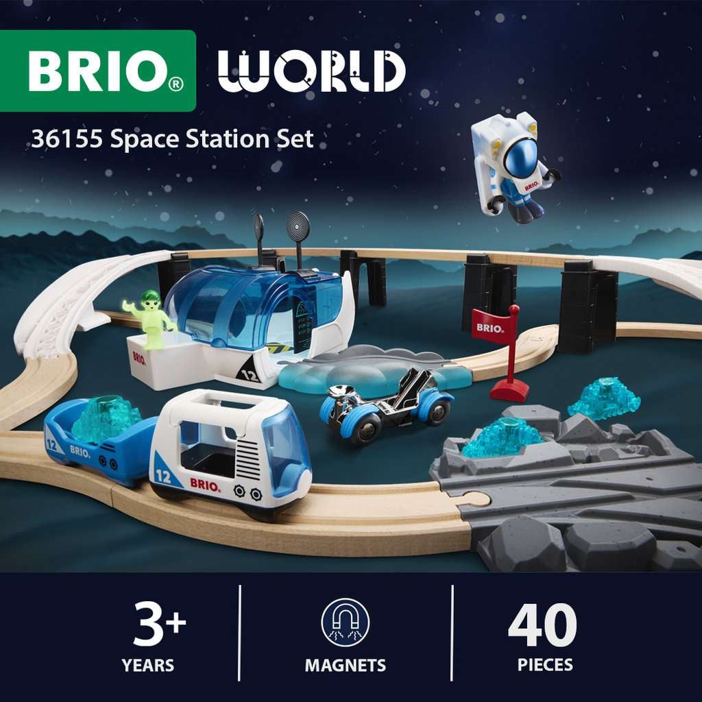 BRIO Space Station Set features