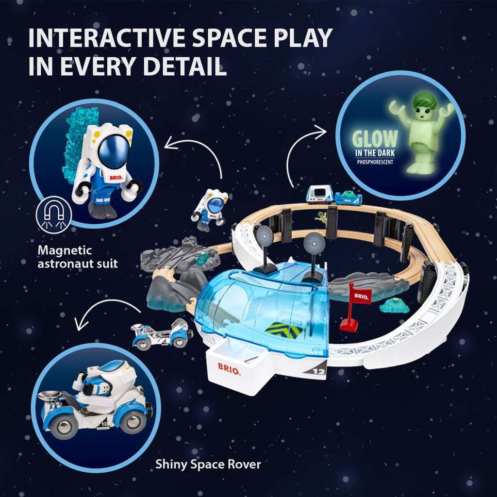 BRIO Space Station Set features