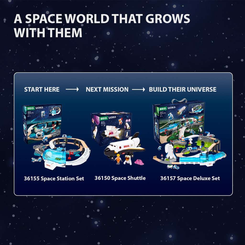 BRIO Space Station Set features