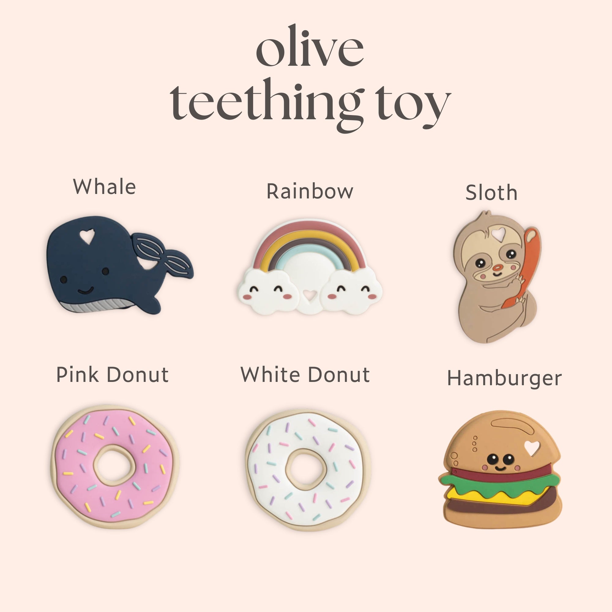 Olive - Teething toy | Personalisable Gift Set