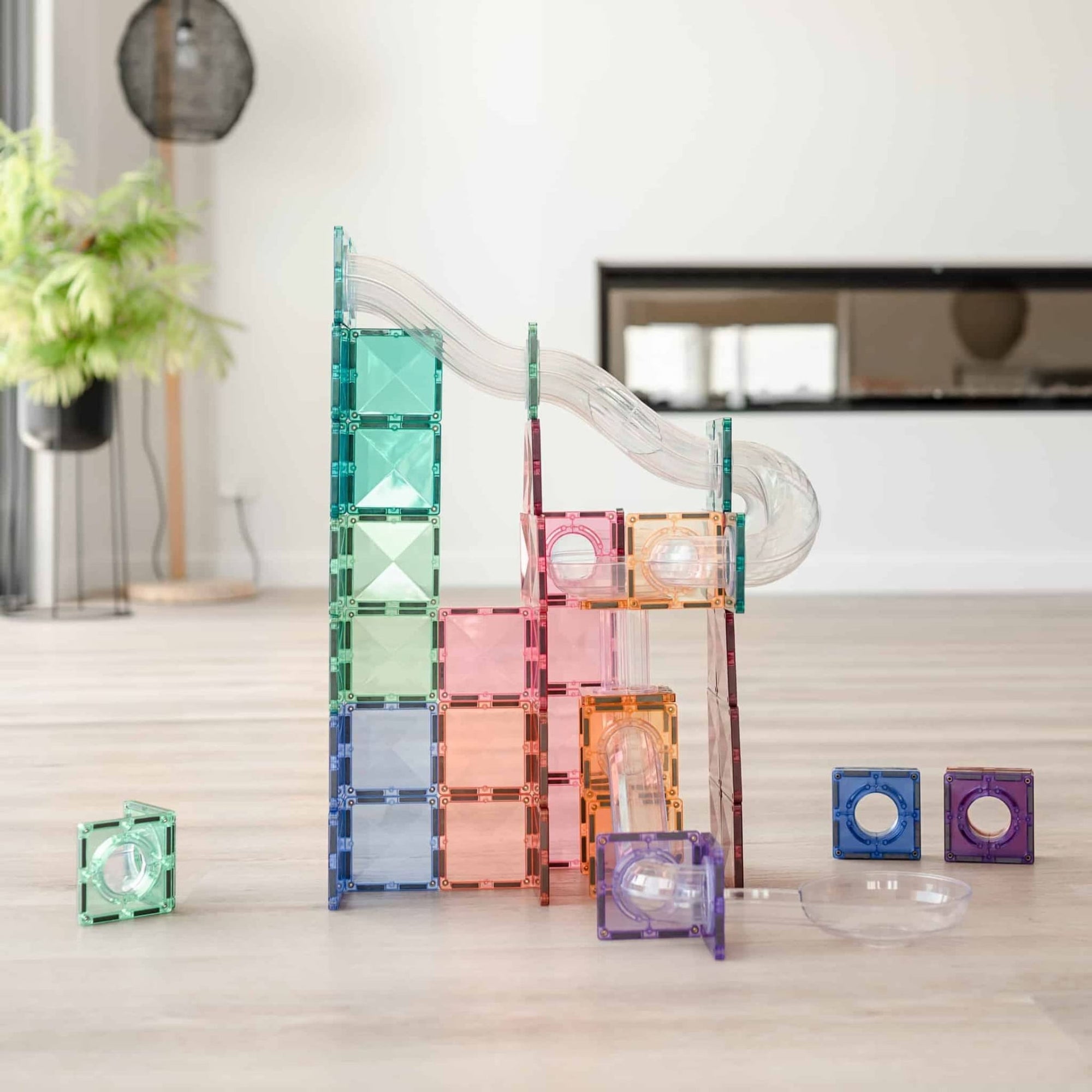 Connetix 80 piece Pastel Ballrun Expansion Pack