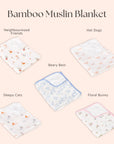 Bamboo Muslin Blanket | Personalisable Gift Set