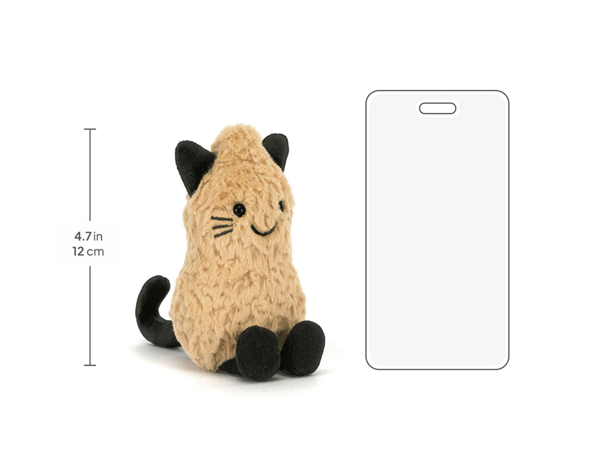 Jellycat Amuseables Peanut Cat measurement