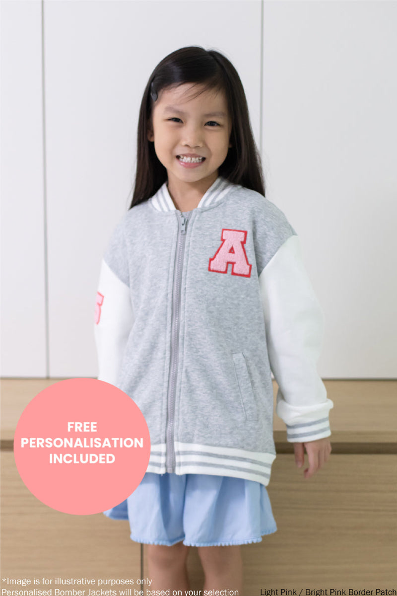 Personalisable Bomber Jacket - Grey