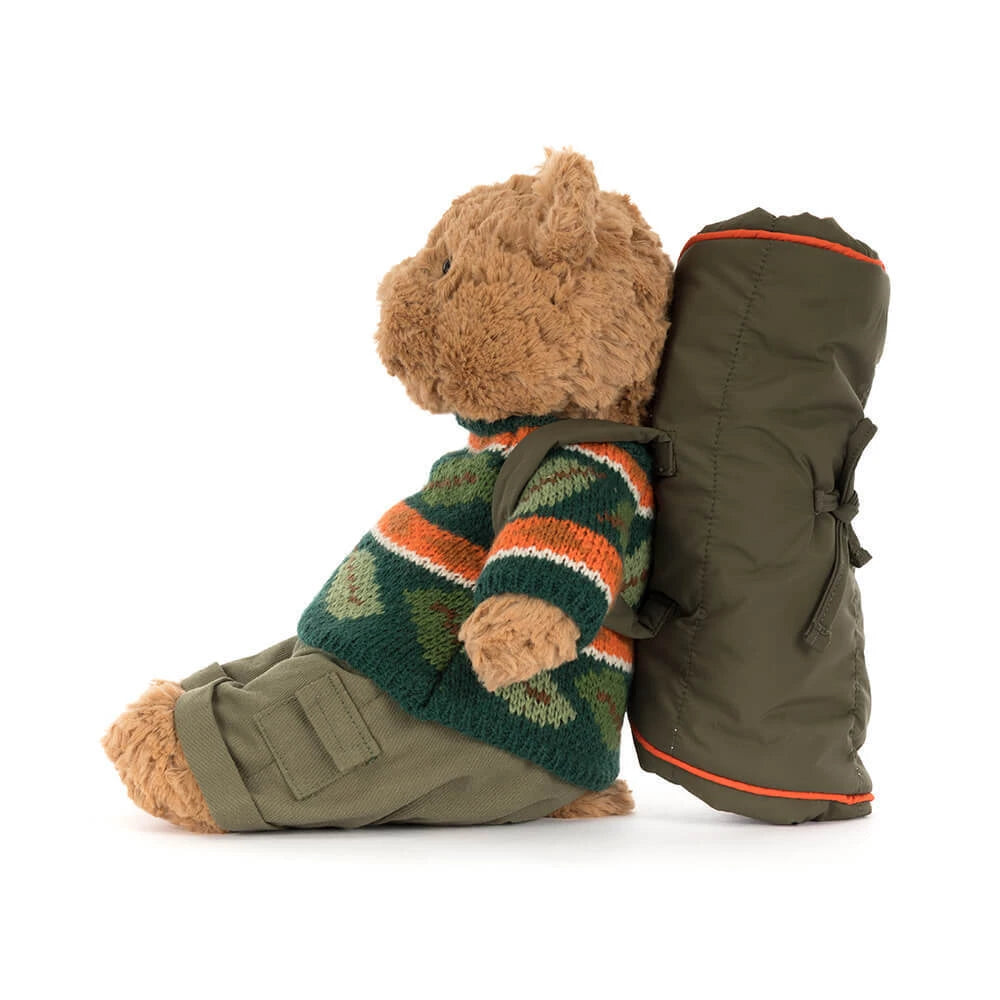Jellycat Bartholomew Bear Hiking bear side
