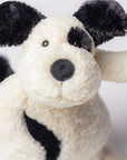 Bashful Black and Cream Puppy