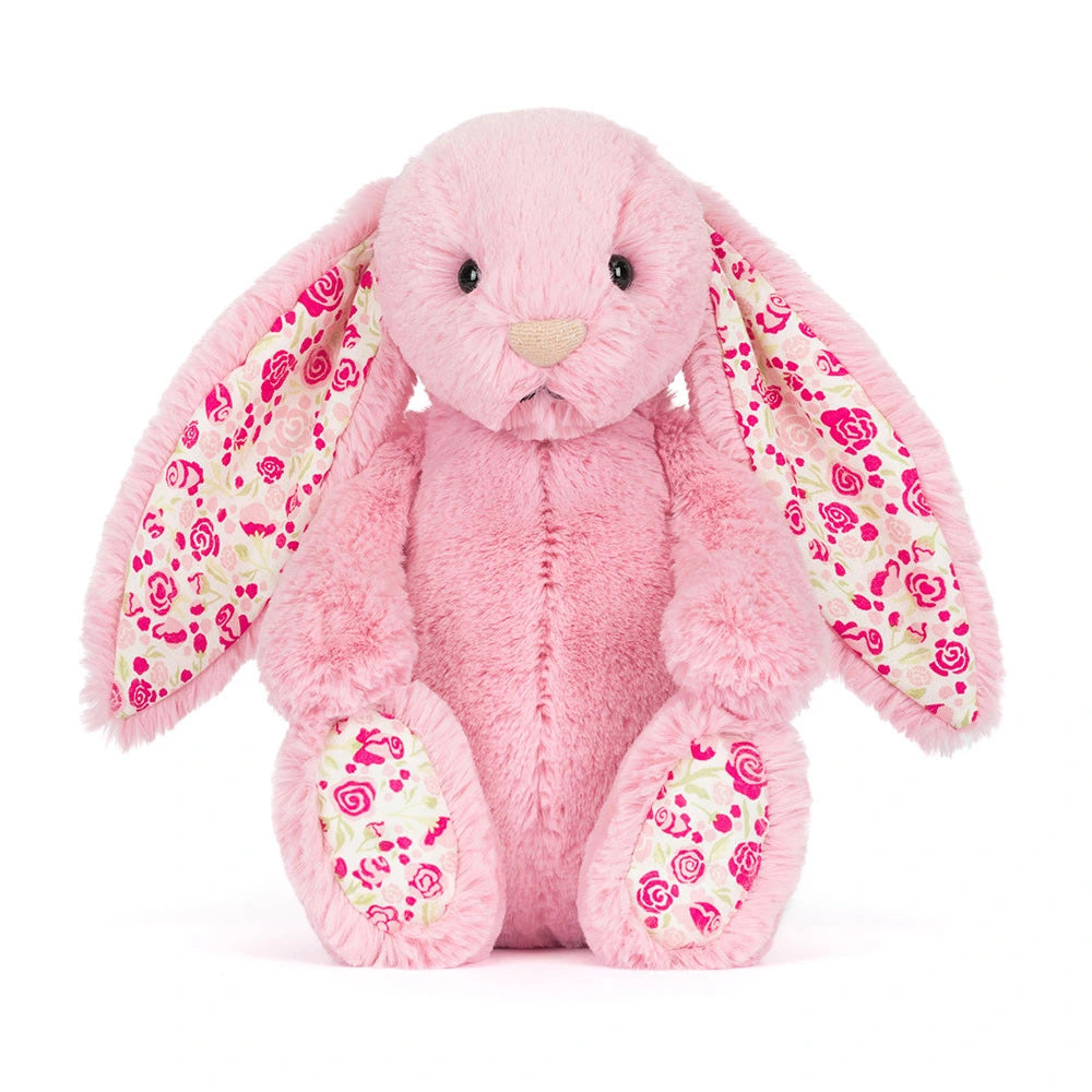 Jellycat Blushkin Blossom Luxe Bunny Front Pink