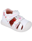 Biogateo White Caged Sandals - Garden
