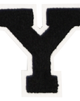 Iron-On Alphabet Patch - Black with White Border