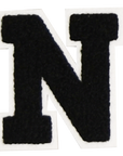 Iron-On Patch - Black with White Border (Letters)