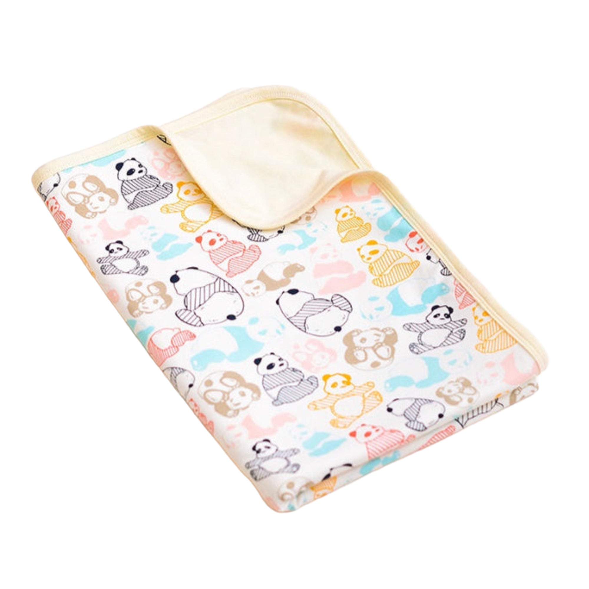 Jersey Blanket - Pastel Pandas | Ideal for Newborn Baby Gifts | The Elly Store Singapore