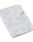 Bamboo Blanket - Grey Elephant Families