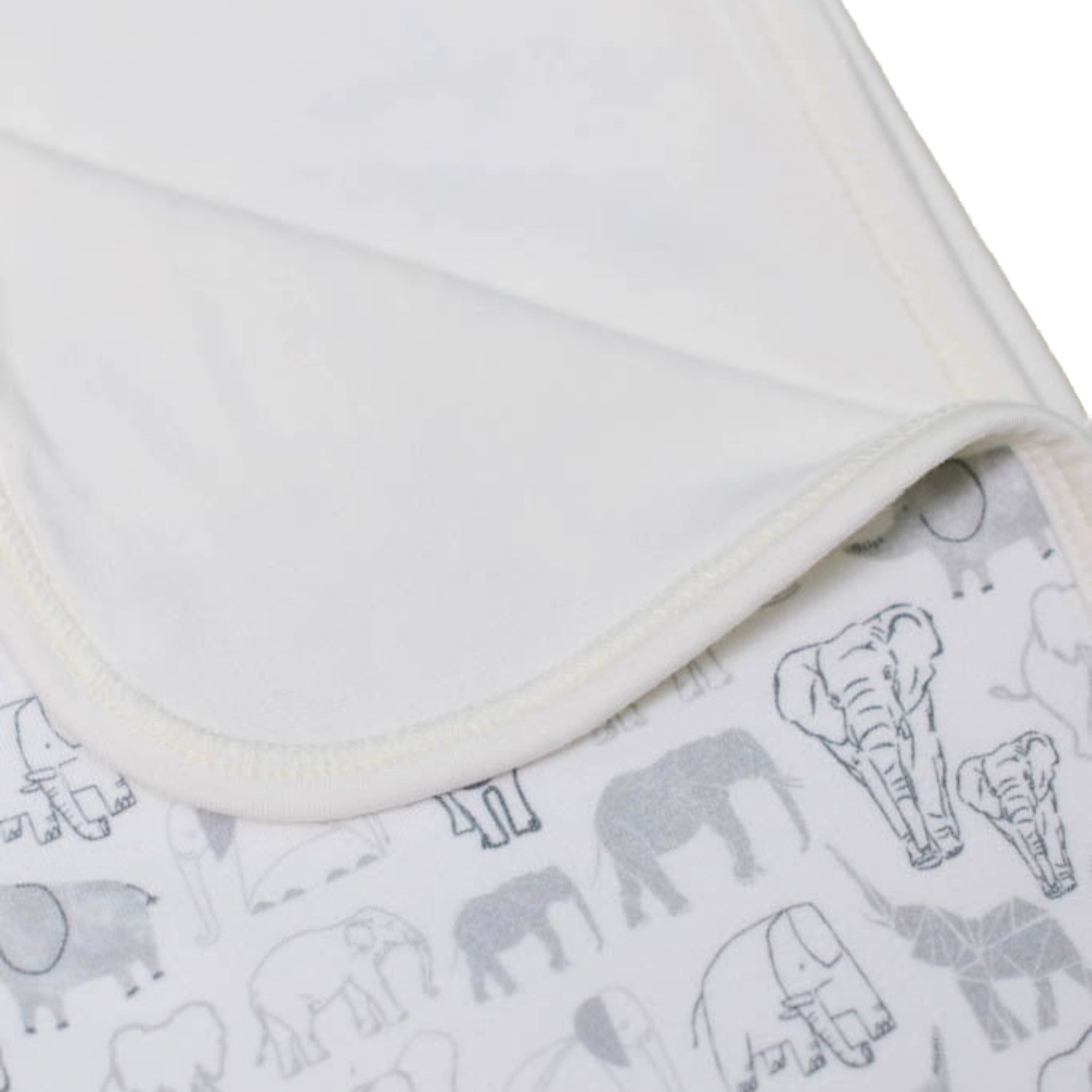 Bamboo Blanket - Grey Elephant Families