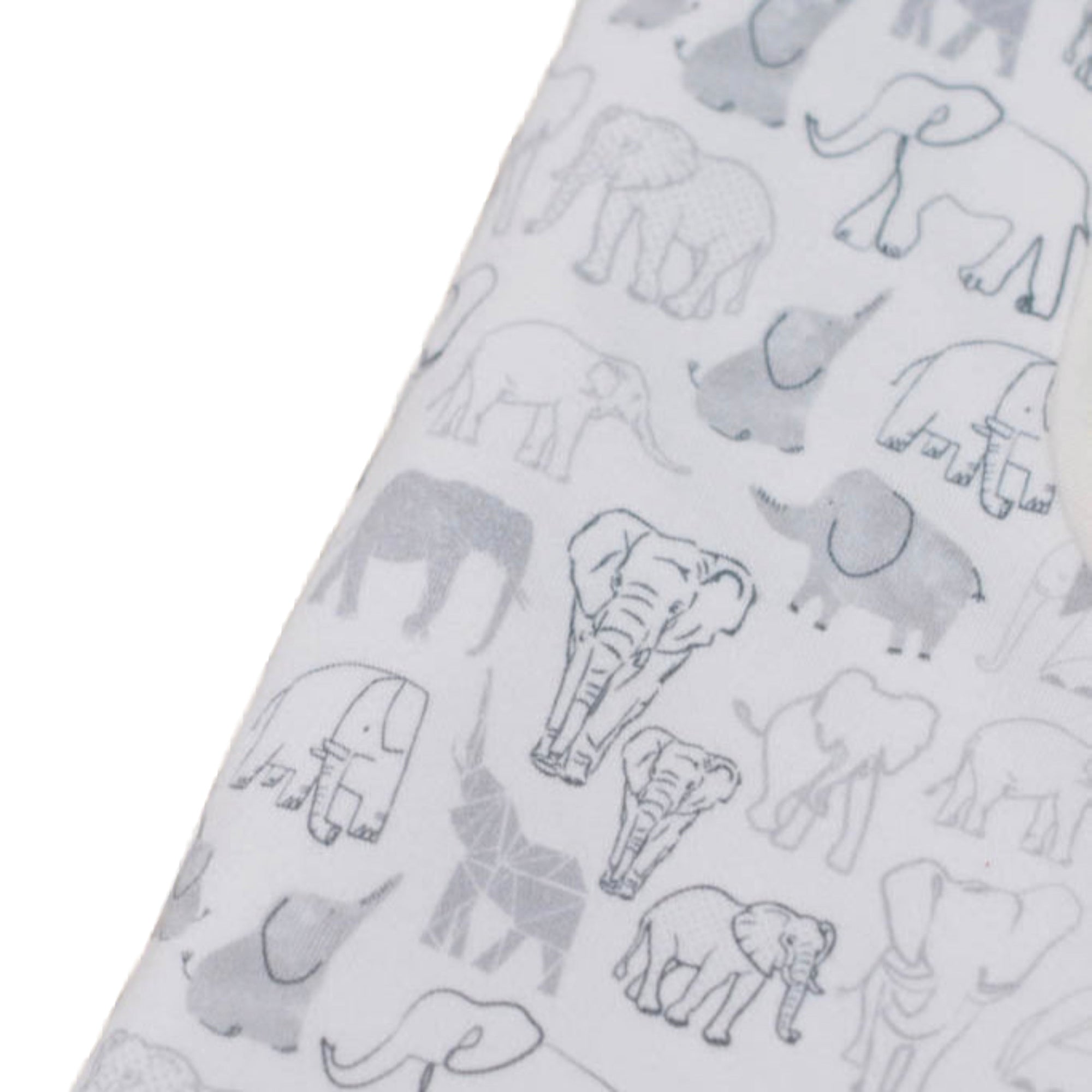 Bamboo Blanket - Grey Elephant Families