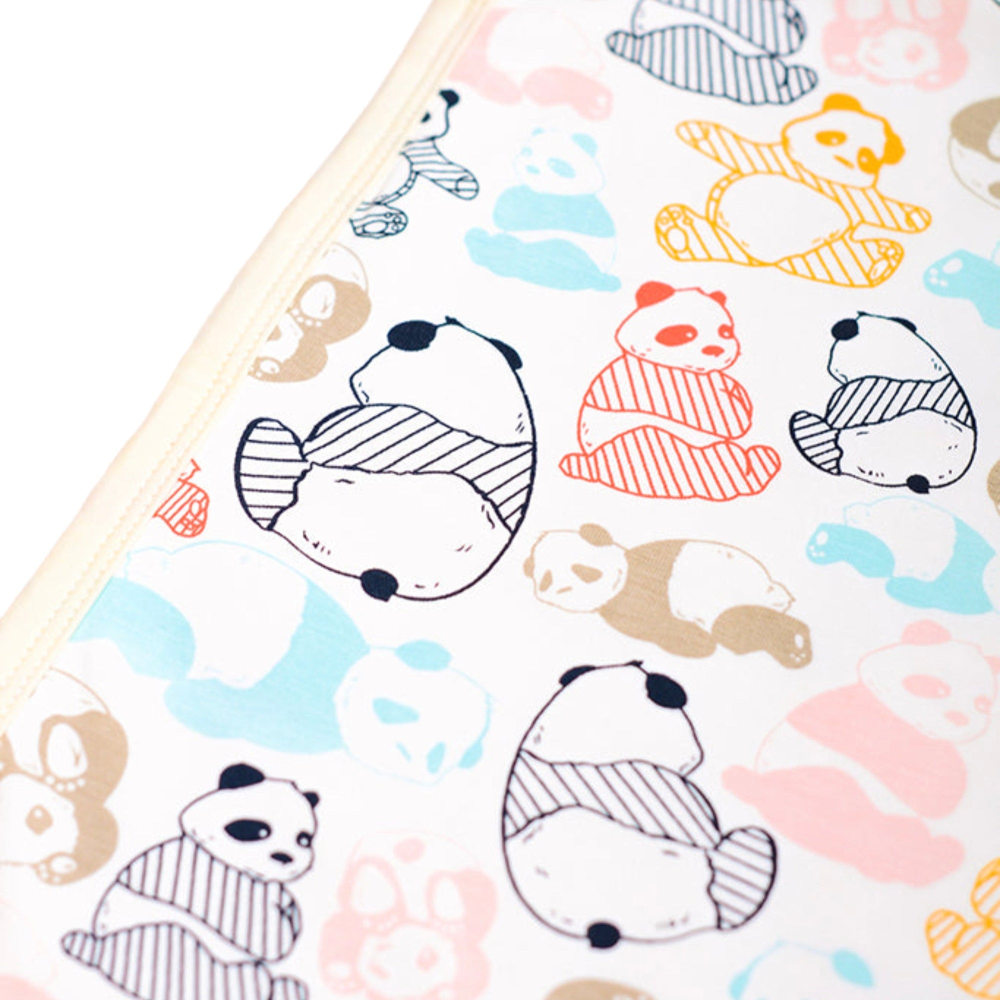 Jersey Blanket - Pastel Pandas | Ideal for Newborn Baby Gifts | The Elly Store Singapore