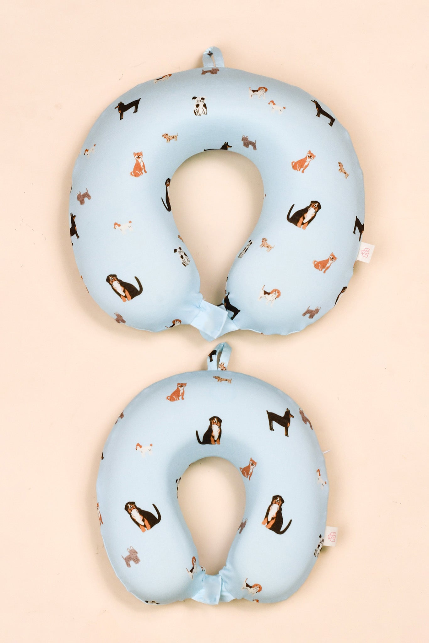 Snuggle Neck Pillow - Blue Doggies